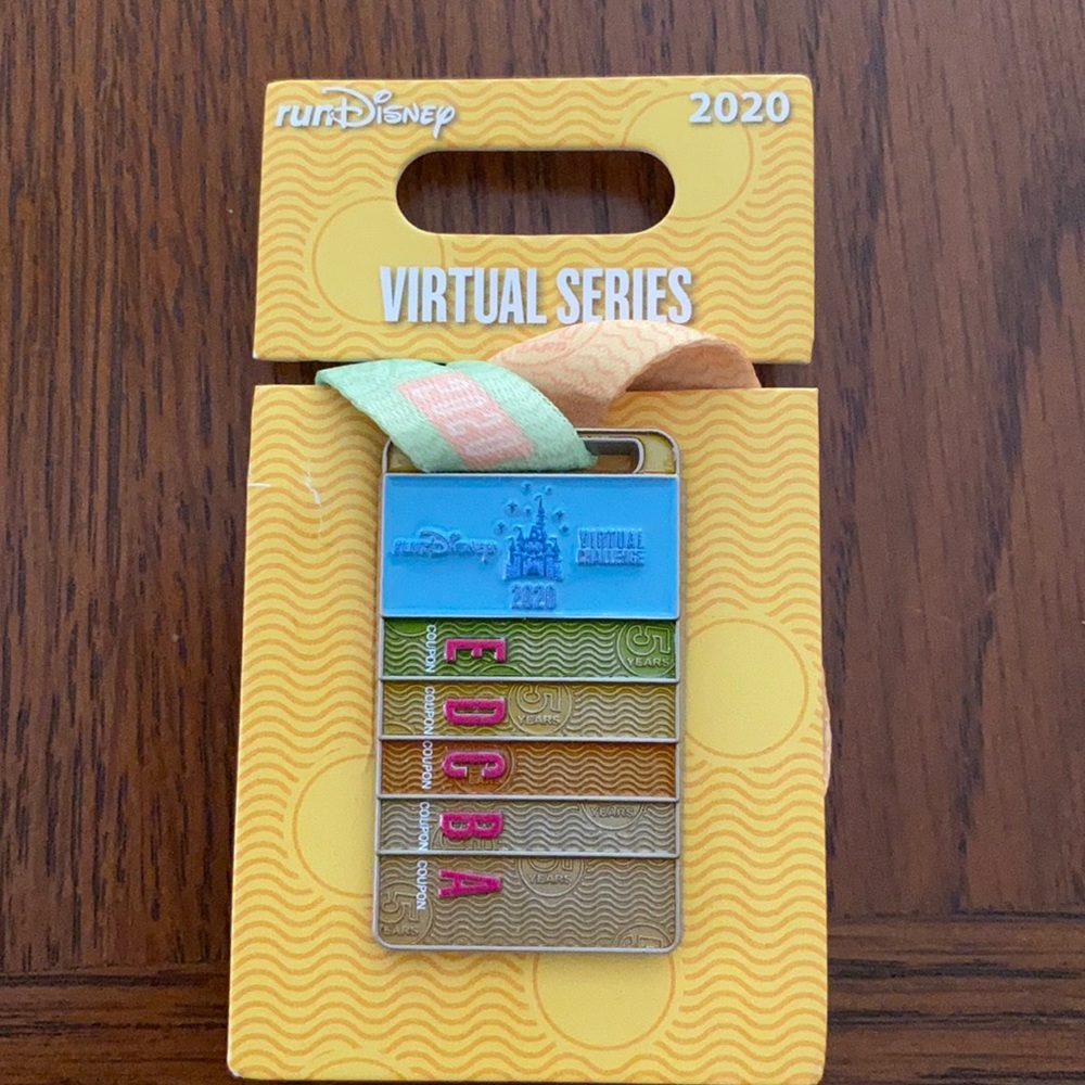Disney Virtual Run Pin Medal